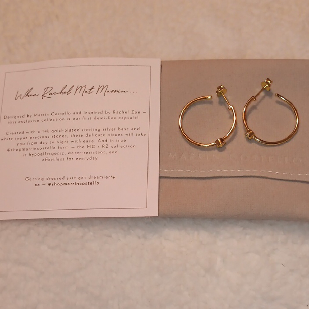 Gold Polished Hoop Earrings Timeless Design